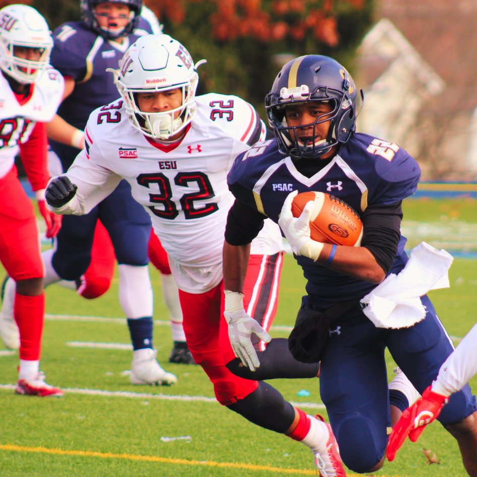 Football game held in SoFi Stadium during daylight